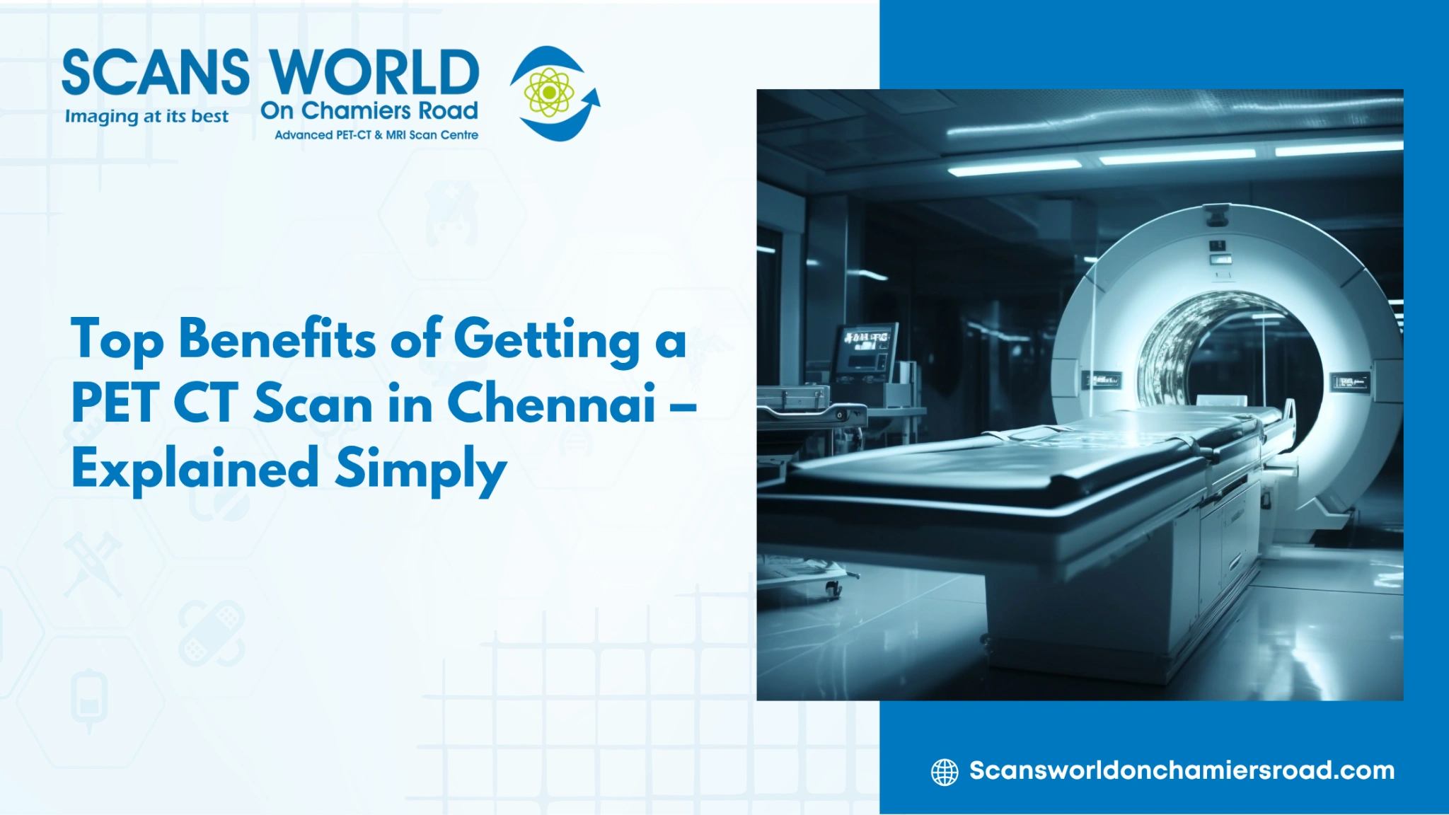 Doctor explaining PET CT scan benefits to a patient in Chennai